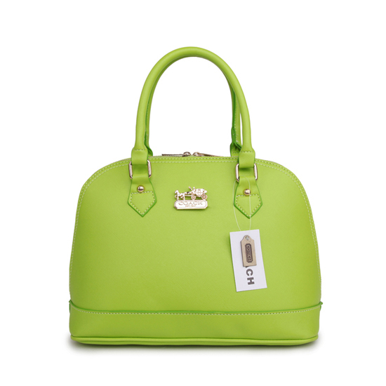 Coach City In Logo Medium Green Satchels BHY Coach City In Logo Medium Green Satchels BHY